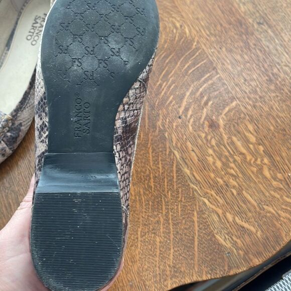 Franco Sati snakeskin leather flats. Great condition - Picture 3 of 4